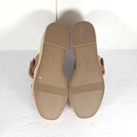 Sam Edelman Women's Chase US 7,5 Eggshell Raffia Espadrille Wedge Sandals - Picture 13 of 15